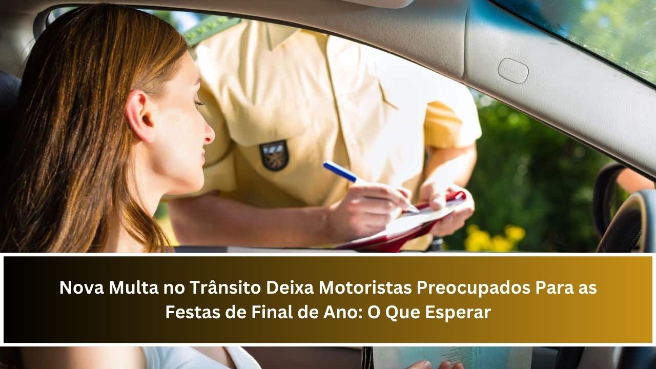 Nova Multa no Trânsito Deixa Motoristas Preocupados Para as Festas de Final de Ano: O Que Esperar