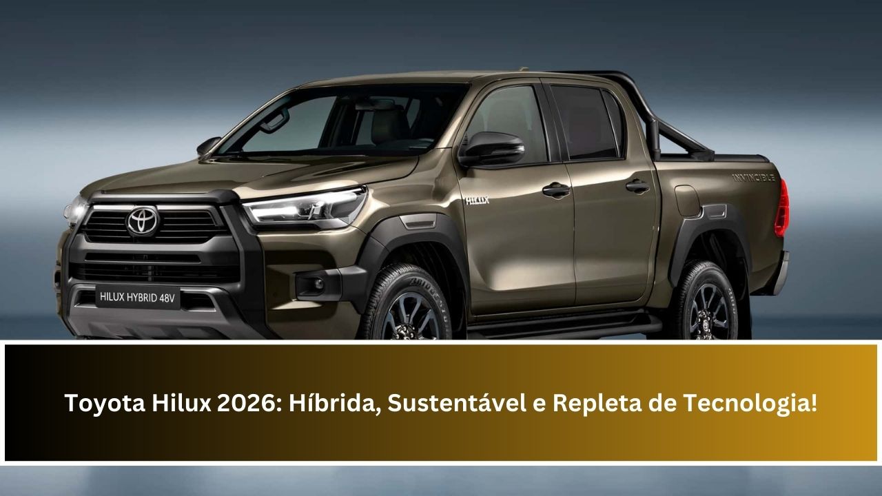 Toyota Hilux 2026: Híbrida, Sustentável e Repleta de Tecnologia!